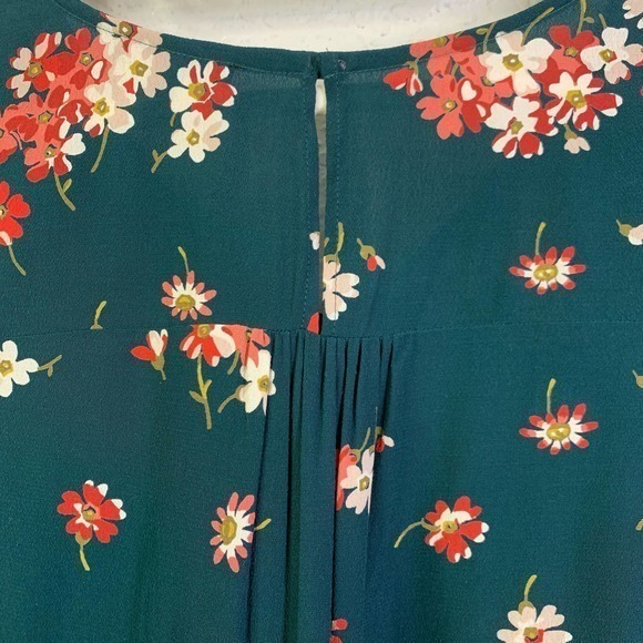 MADEWELL Dark Green Spruce Blooms Rhyme Top Blouse - Picture 7 of 12